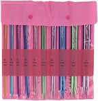 10 Pairs Knitting Needles Set Single Pointed Straight Sweater Knitting Needles Aluminum Knitting Needles in Various Sizes
