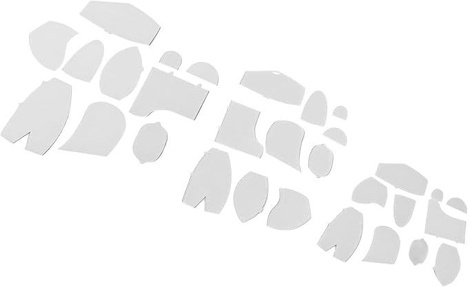 Sanpyl Memory Bear Templates, 30 Pcs Acrylic Sewing Patterns for Beginners, Bear Pattern Template Set