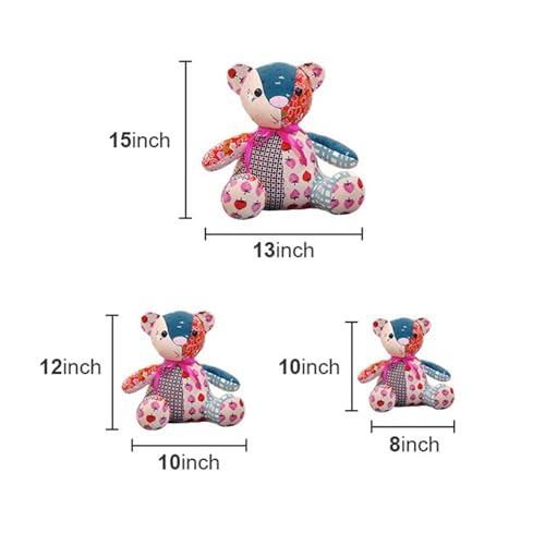 POCREATION Memory Bear Sewing Patterns Set DIY Adorable Dolls Templates with Acrylic Material, Easy and Enjoyable Quilting (L 15inch), POCREATIONdoh3vrtak1-11
