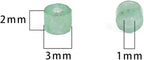 Natural Green Aventurine Spacer Beads Caps Flat Round Loose Beads for Beading Jewelry Making 3mmx2mm 38cm