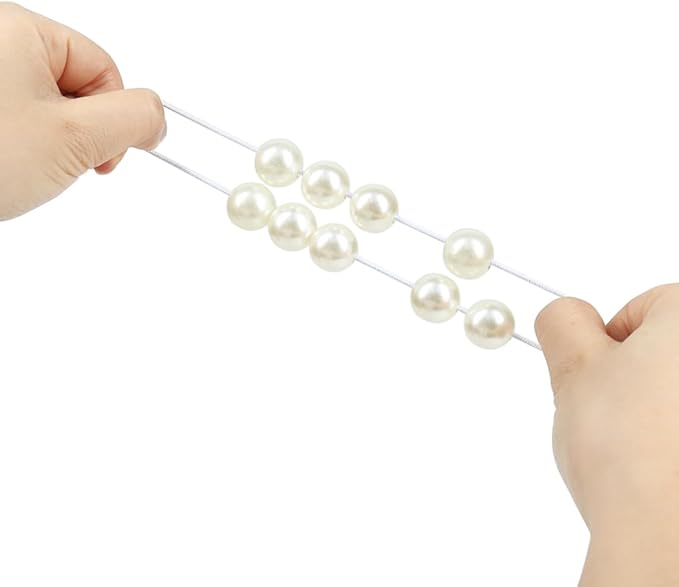 White Elastic Cord, 328 Feet 2mm Stretchy String for Bracelet, Necklace, Jewelry Making, Beading and Crafts