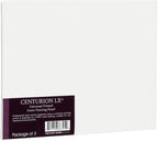 Centurion All-Media Primed Linen Panels - 6x6 3 Pack - 11oz Universal Primed Canvas Boards for Painting, Mounted on MDF Wood, Non-Warping, Ideal for Artists, Professionals, and Painters