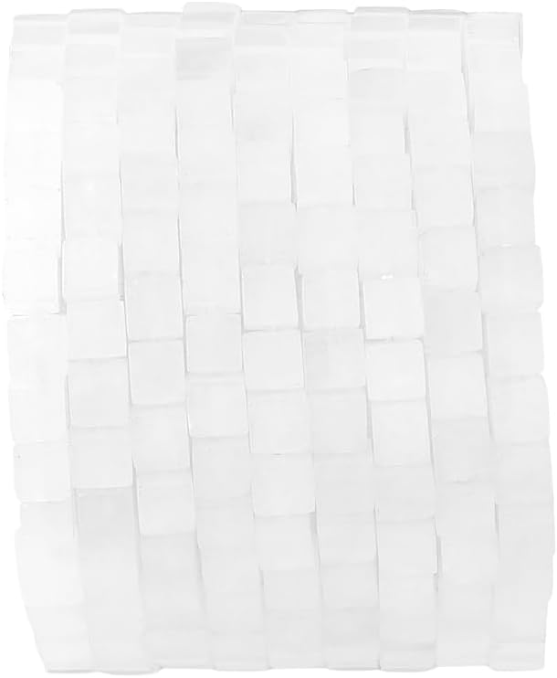 Natural White Agate Square Stone Beads 4x4mm 85pcs Cube Loose Semi Gemstone Beads for Jewelry Making Design