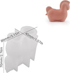 2 Pack Large and Small Horse Resin Mold - Resin Casting Silicone Molds for Home Decor & Candle Making Wave Spiral Mold