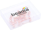 Rose Gold Plated Round Spacer Beads 6mm 30pcs for Jewelry Making Findings Non Tarnish