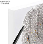 Ampersand Art Supply Wood Gesso Artist Painting Panel: Primed Smooth, 8" x 8", 7/8" Cradled Profile