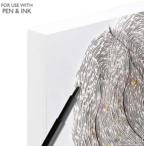 Ampersand Art Supply Wood Gesso Artist Painting Panel: Primed Smooth, 4" x 6", 7/8" Cradled Profile