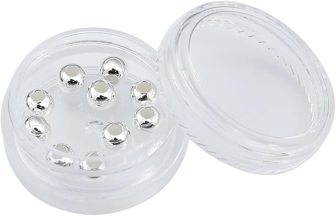 925 Sterling Silver Round Beads 5mm 10pcs for Jewelry Making Findings