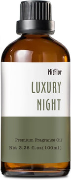 Luxury Night Fragrance Oil, MitFlor Hotel Diffuser Scent Essential Oil, 3.38 OZ/100ML, Inspired by Marriott Hotel, Large Size Premium Fragrance Oil for Soap & Candle Making