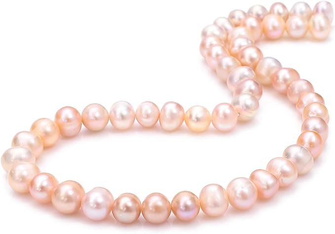 Natural Pearl Beads Potato 6-7mm Pink Freshwater Cultured Loose Gemstone Beads for DIY Jewelry Making 13.8''/Strand