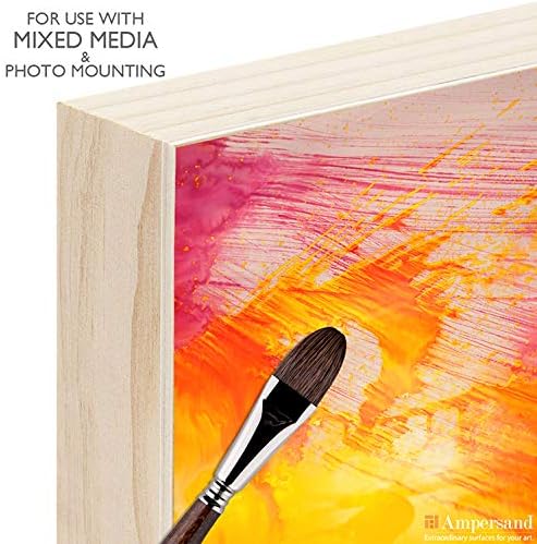 Ampersand Art Supply Unprimed Basswood Artist Panel, 1-1/2" Cradled Profile, 5"x7"