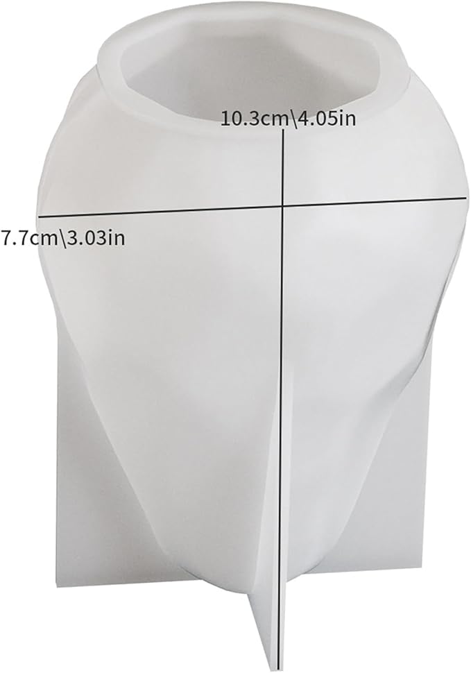 2 Pack Plant Round Jewelry Silicone Wave Spiral Candle Mold - Silicone Resin Casting Molds for Candle & Resin & Soap Craft Supplies