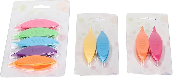 Czhotg 9-Pcs Ergonomic Tatting Shuttles - Beginner-Friendly Lacemaking Kit for Crochet, Bobbin Weaving and DIY Jewelry Making (Multicolor)