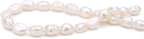 Natural Pearl Beads 6-7mm White Freshwater Cultured Loose Gemstone Beads for DIY Jewelry Making 13.8''/Strand
