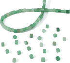 Natural Green Aventurine Square Stone Beads 4x4mm 85pcs Cube Loose Semi Gemstone Beads for Jewelry Making Design