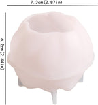 Silicone 3D Flower Bud Mold - Wave Candle Silicone Resin Casting Molds for Candle & Resin & Soap Craft Supplies