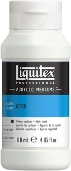 Liquitex Professional Gesso Surface Prep Medium, 118ml (4-oz), White