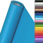 SMART&CASUAL 15" x 450" (37.5') Kraft Paper Roll for Art Craft Supplies Gift Wrapping Moving Packing Kids Painting Drawing Paint Easel Poster Chart Paper (Lake Blue, 15" W x 450" L (37.5'))