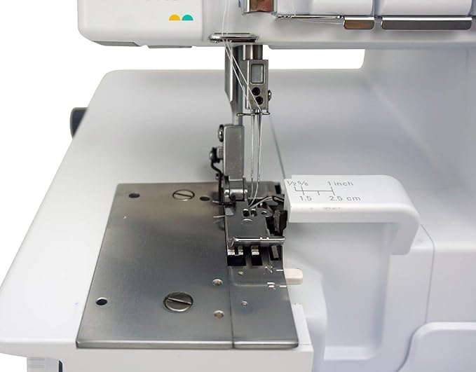 Bernette B44 Funlock Overlock Serger Sewing Machine with Kit | Threads Spools Bundle, Various Tweezers, Needles Sets | Heavy Duty Stitching & Quilting Performance | Beginners to Professional