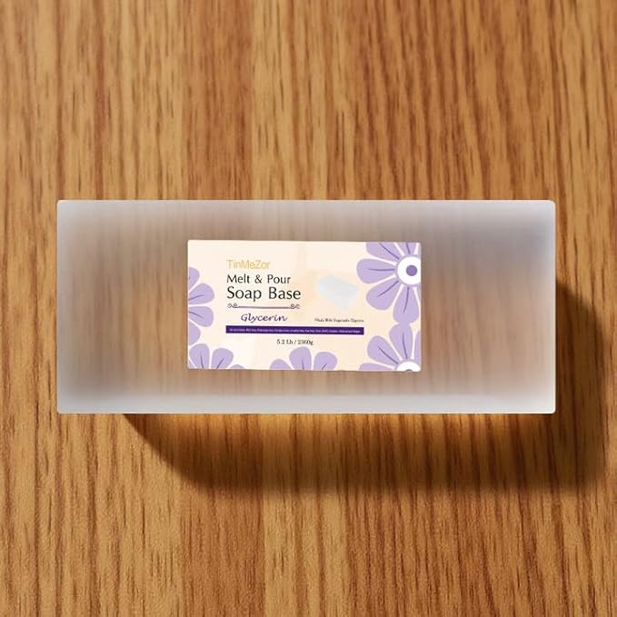 5.2 lbs Clear glycerin Soap Base, Natural Melt and Pour Glycerin Base for Soap Making, Transparent, Unscent, Easy to cutting