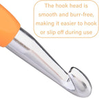 10 mm Crochet Hook, Ergonomic Handle for Arthritic Hands, Extra Long  Knitting Needles for Beginners and Crocheting Yarn (10 mm)