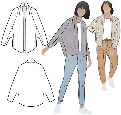 Style Arc Sewing Pattern - Palermo Knit Jacket (Sizes 18-30)