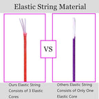 Elastic String for Bracelets, 1mm x 330 Feet Sturdy Rainbow Elastic Cord for Jewelry Making, Necklaces, Beading and Crafts