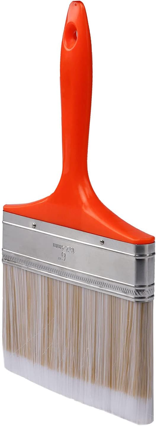 6 Inch Large Artist Flat Paint Brush Wide Wall Art Paint Brush for Gesso, Varnishes, Acrylic Painting, Watercolor, Wood, Wall, Furniture