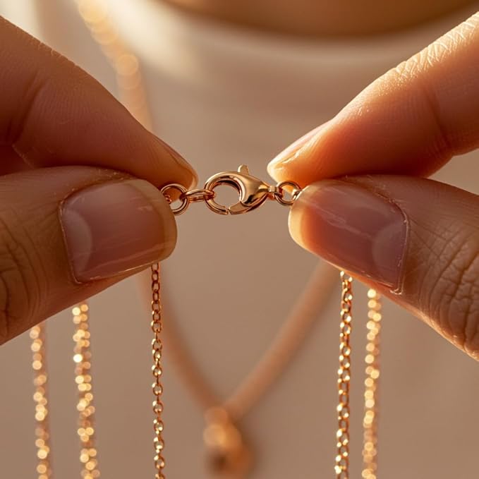 Mandala Crafts 22mm Rose Gold Color Metal Lobster Clasps for Jewelry Making - 50 Lobster Claw Clasps with Jump Rings Jewelry Findings Kit for Necklaces Bracelets Charms Fasteners