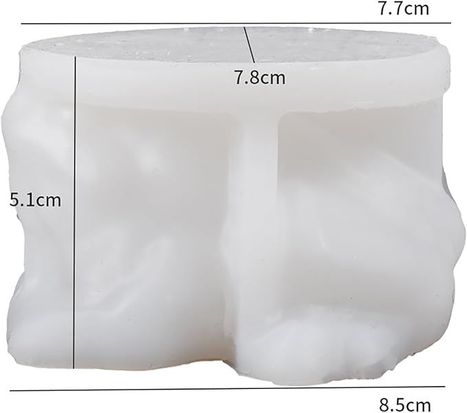 Toad Animal Candle Frog Resin Casting Resin Making Molds Silicone Mold for Candle Home Decorate 3D Animal Mold Candle Making Mold