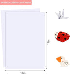 100 Sheets Arts Craft Paper for Drawing 12” x 17” White Construction Paper for Coloring, Creating, School Art Project Supplies, Standard Weight