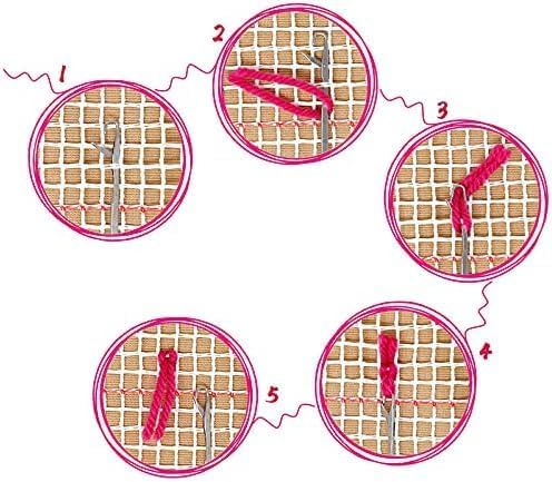 Puzamen Latch Hook Pillow Kits for Kids Adults Beginners