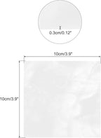 MECCANIXITY Stained Glass Sheet Mosaic Tile 3.9 Inch x 3.9 Inch White Color Stained Glass Sheets for Crafts DIY, Art Project