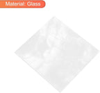 MECCANIXITY Stained Glass Sheet Mosaic Tile 3.9 Inch x 3.9 Inch White Color Stained Glass Sheets for Crafts DIY, Art Project