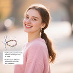 Ceramic Round Porcelain Beads Flower Porcelain Spacer Bead Craft Beads Ornamenets for DIY Jewelry Necklace Bracelet DIY Crafts for Women Above 12 Years Old 100 pcs