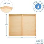 Large Birch Painting Panel 24 x 30 x 1-1/2-inch, Wood Canvas Boards for Painting, Blank Signs for Crafts, by Woodpeckers