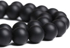 4MM 86PCS Natural Stone Matte Black Agate Loose Beads for Jewelry Making DIY Bracelet Necklace