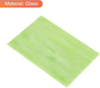 MECCANIXITY Stained Glass Sheet Mosaic Tile 7.9 Inch x 5.9 Inch Light Green Stained Glass Sheets for Crafts DIY, Art Project
