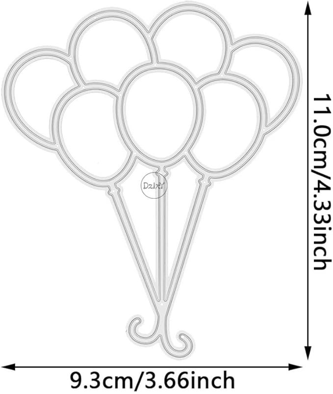 DzIxY A Bunch of Balloons Metal Cutting Dies for Card Making Kit Embossing Paper Die Cuts Set Scrapbook Stencils Supplies Machine Templates