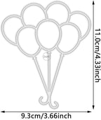 DzIxY A Bunch of Balloons Metal Cutting Dies for Card Making Kit Embossing Paper Die Cuts Set Scrapbook Stencils Supplies Machine Templates