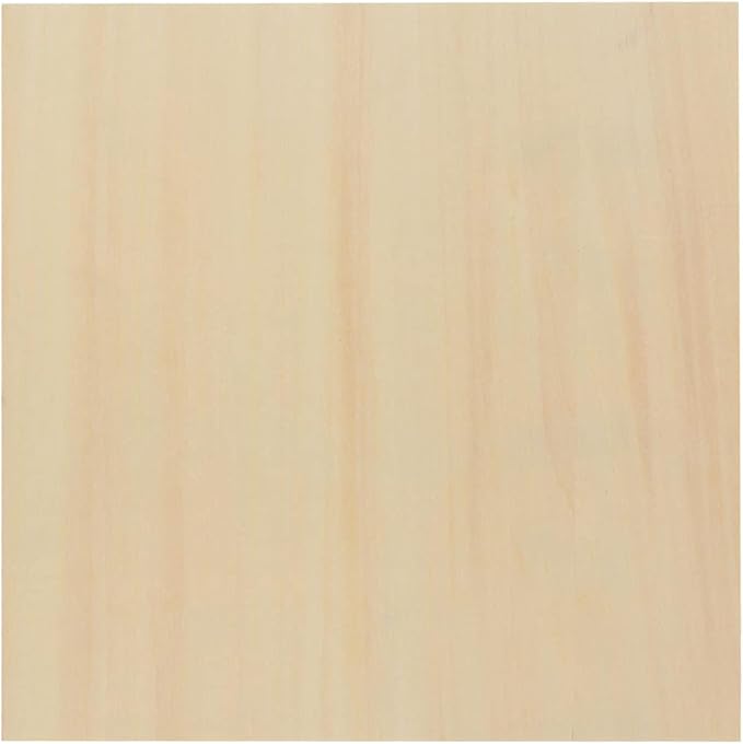 10 Pack Basswood Sheets 3mm 10 x 10 x 1/8 Inch Plywood Board, Thin Natural Unfinished Wood for DIY Crafts Painting, Hobby, Model Making, Wood Burning and Laser Projects