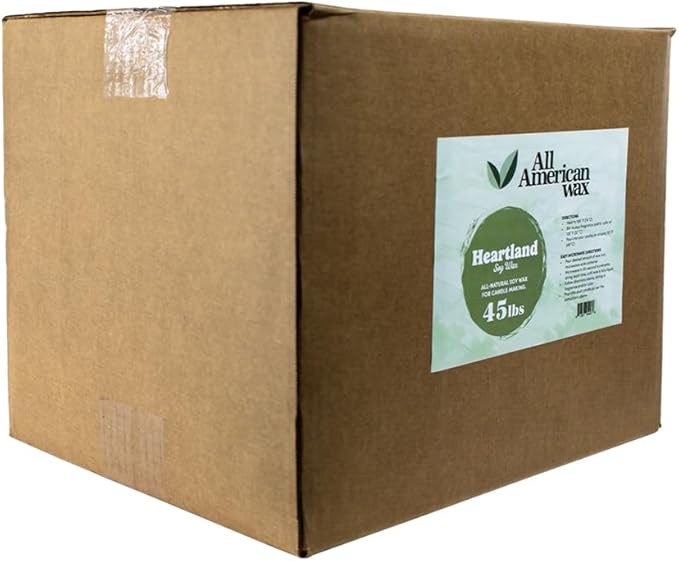 All American Wax Soy Wax Flakes – 45 lb Bag | Natural Soy Wax for Candle Making | Clean Burning, Easy to Melt, Great Scent Throw | DIY Candle Supplies