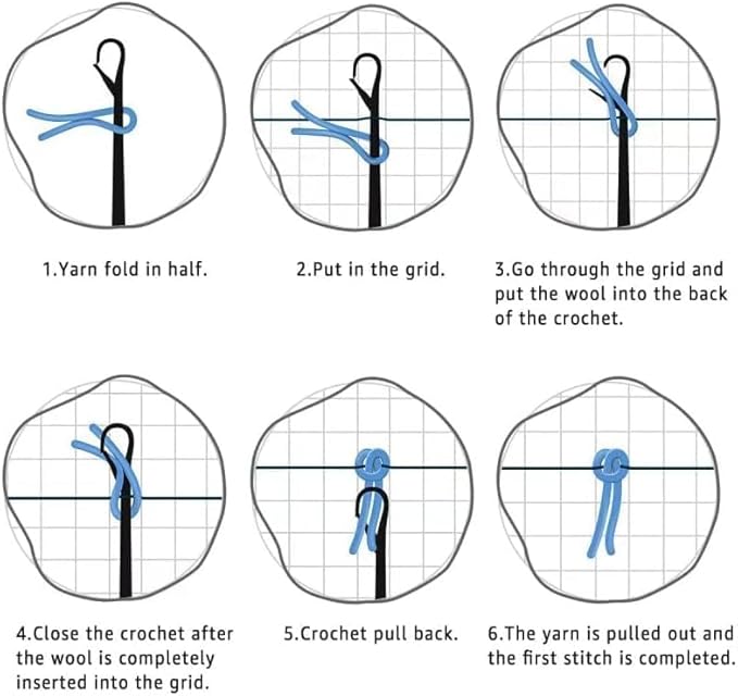 Latch Hook Pillow Kits for DIY Throw Pillow Cover, Cute Life Tree Pattern Sofa Cushion Cover Latch Hook Craft Kits with Printed Canvas for Beginners Kids Adults - 17 x 17 Inch