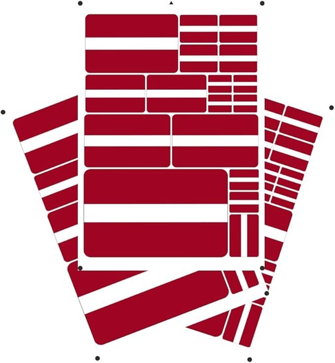 World Seven Continents Most Country Latvia Flag Stickers Different Sizes Sticker (White Latvia)