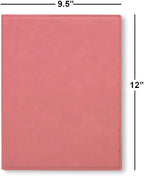 Large 9.5" X 12" Portfolio Notepad, Lineman, Personalized Engraving Included (Pink)