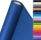 SMART&CASUAL 15" x 450" (37.5') Kraft Paper Roll for Art Craft Supplies Gift Wrapping Moving Packing Kids Painting Drawing Paint Easel Poster Chart Paper (Blue, 15" W x 450" L (37.5'))