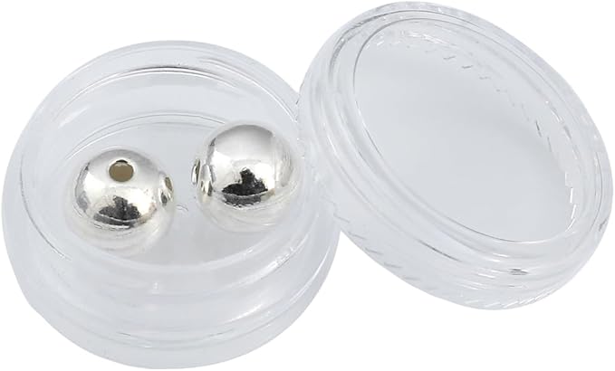 925 Sterling Silver Round Beads 10mm 2pcs for Jewelry Making Findings