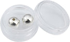 925 Sterling Silver Round Beads 10mm 2pcs for Jewelry Making Findings