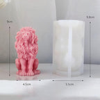 Lion Mold Lookout Silicone Resin Mold for Animal Candle Cake Clay Making Craft Supplies 3D