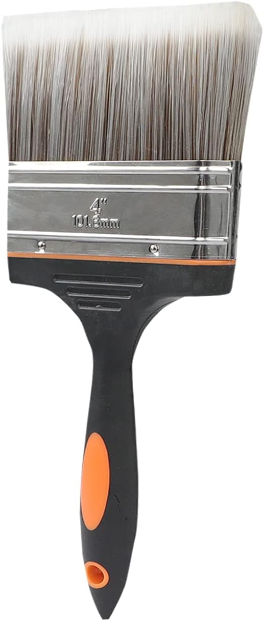 4 Inch Large Artist Flat Paint Brush Wide Wall Art Paint Brush for Gesso, Varnishes, Acrylic Painting, Watercolor, Wood, Wall, Furniture